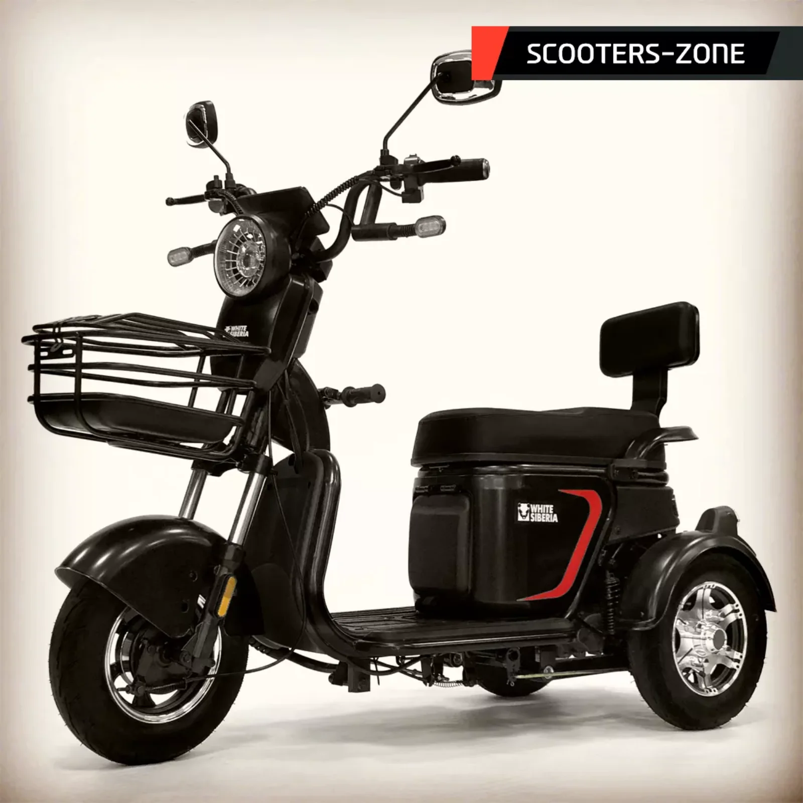 Электроскутер WHITE-SIBERIA SIBTRIKE